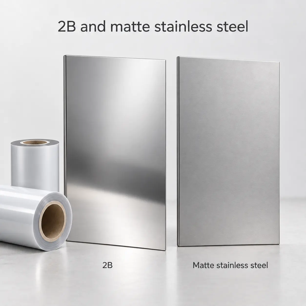 2B and matte stainless steel use protective film