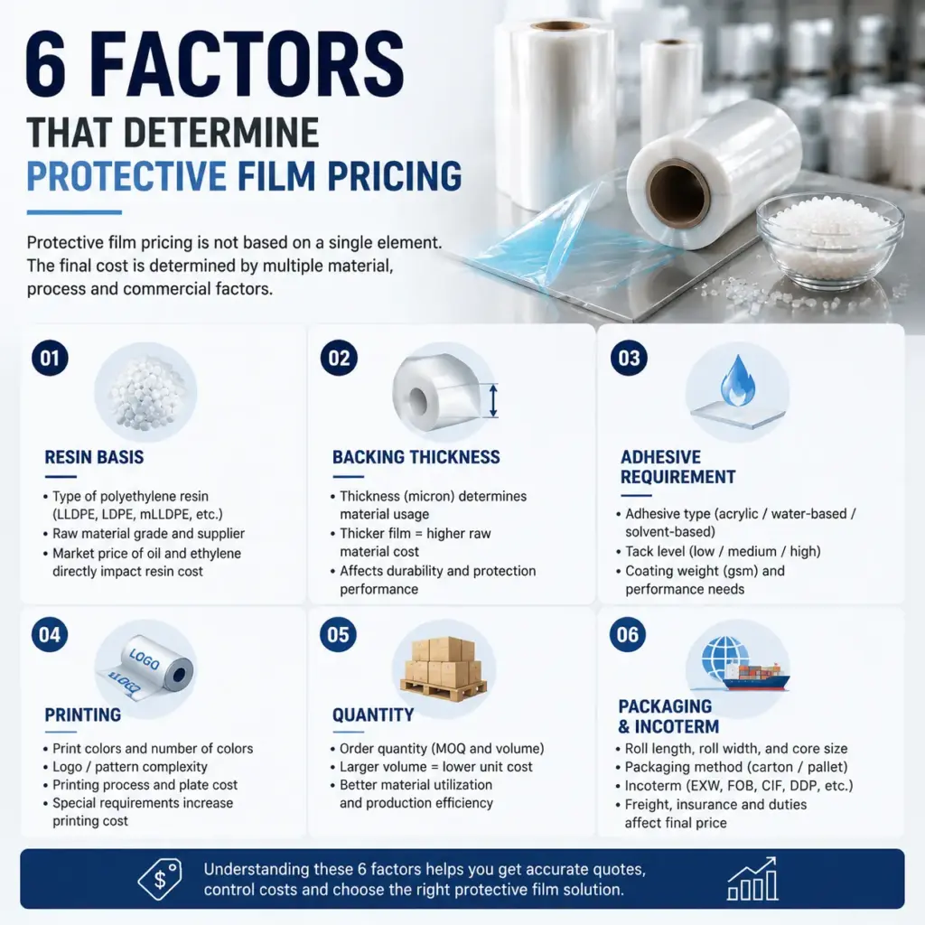 6 factors that determine protective film pricing