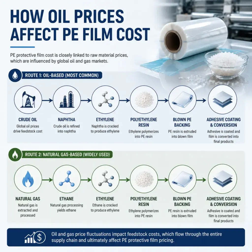 How oil prices affect PE film cost