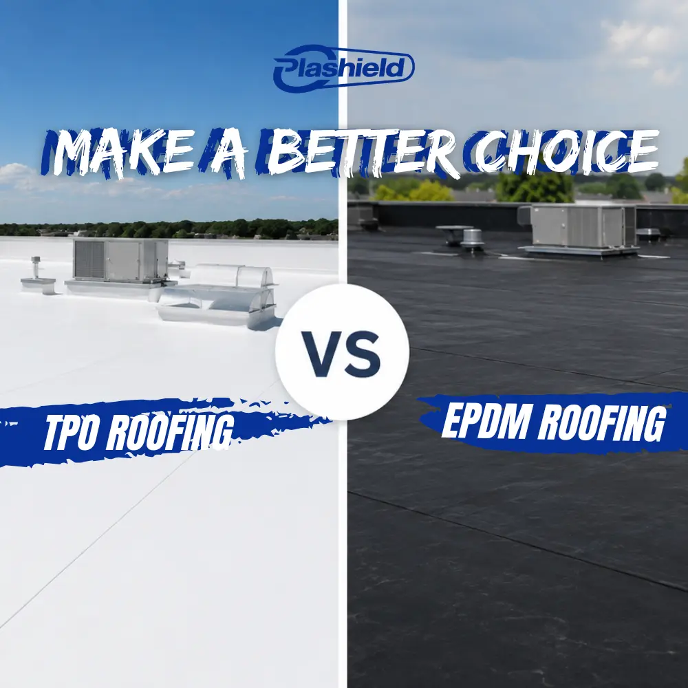 TPO roofing membrane vs EPDM roofing membrane comparison for commercial roofs