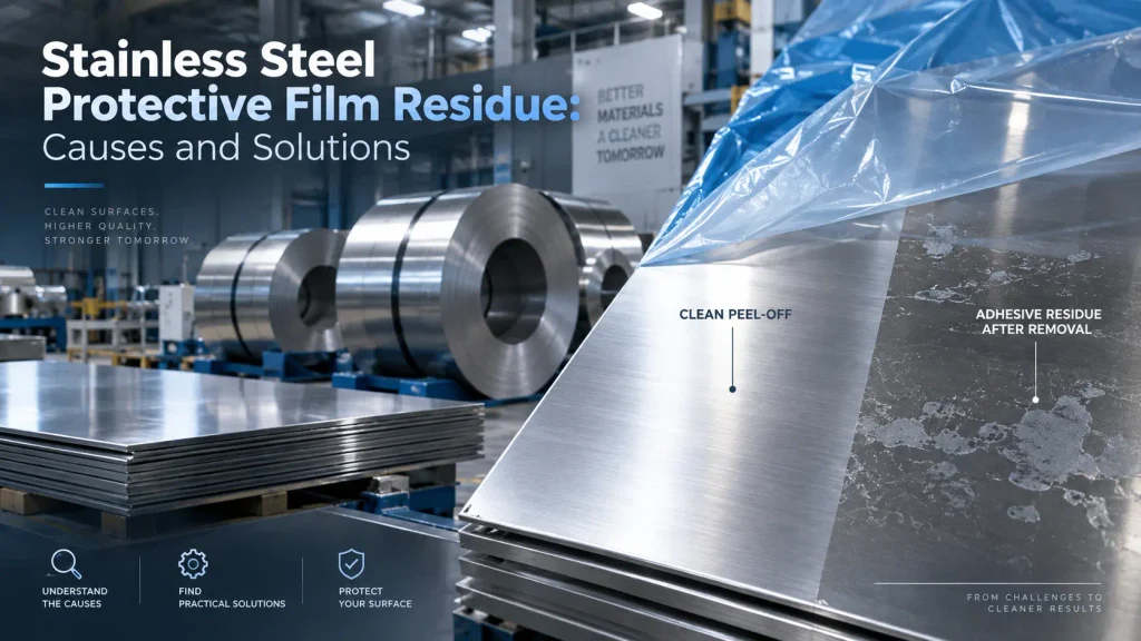stainless Steel Protective Film Leaves Glue Residue